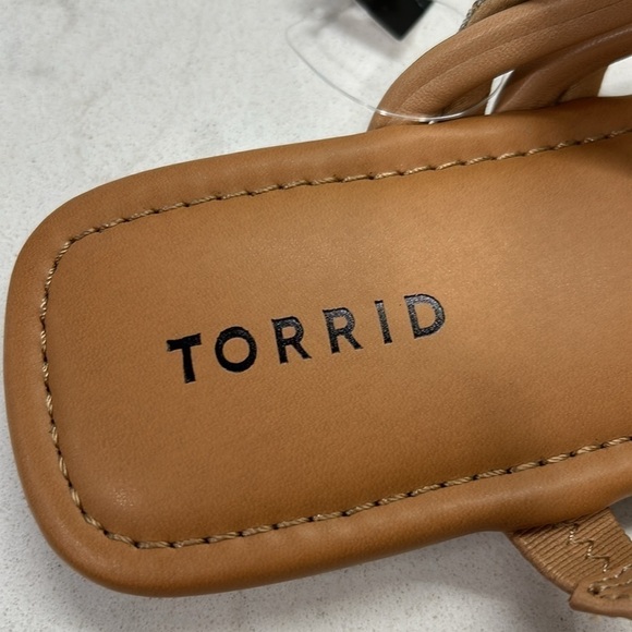 Torrid Embellished Twist Slide Beige (WW) Size 9 NWT - Picture 13 of 16